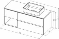 Товар: Тумба под раковину Allen Brau Infinity 120 R 1.21007.WM подвесная Белая матовая - фото 9 Тумба под раковину Allen Brau Infinity 120 R 1.21007.WM подвесная Белая матовая — фото 9, Мебель для ванной