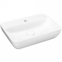 Раковина Kerama Marazzi Plaza 55 PLR.wb.55.1 Белая глянцевая — фото 1, Раковины накладные