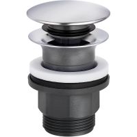 Донный клапан Kludi 1042605-00 click-clack Хром — фото 1, Донные клапаны