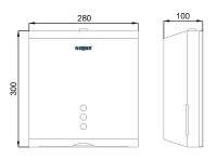 Диспенсер для бумажных полотенец Nofer 04006.W Белый — фото 4, Диспенсеры бумажных полотенец