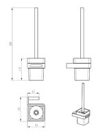 Ершик для унитаза Boheme Q 10954-B Черный — фото 2, Ершики для унитаза