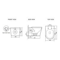 Унитаз SantiLine SL-5020T приставной с сиденьем Микролифт — фото 3, Приставные унитазы