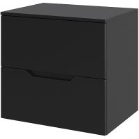 Тумба под раковину Orange Line 60 Li-60TubMDF подвесная Черная матовая — фото 1, Тумбы под раковину