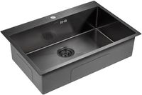 Товар: Кухонная мойка Paulmark Kroner 75 PM217551-GM Вороненая сталь - фото 2 Кухонная мойка Paulmark Kroner 75 PM217551-GM Вороненая сталь — фото 2, Кухонные мойки