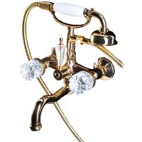 Смеситель для ванны Boheme Crystal 293-CRST Золото — фото 1, Смесители