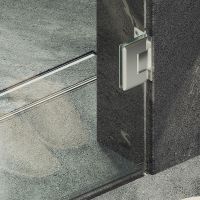 Душевая дверь Maybah Glass MGD-507-4 705x1950 на петлях Хром глянцевый стекло прозрачное — фото 5, Душевые двери в нишу