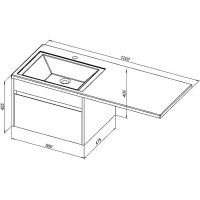 Товар: Тумба с раковиной Aquanet Токио 120 R 239213 подвесная Белая - фото 18 Тумба с раковиной Aquanet Токио 120 R 239213 подвесная Белая — фото 18, Тумбы с раковиной