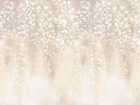 Панно Zambaiti Parati Satin Flowers IV Z66895 Винил на флизелине (3*5,1) Бежевый/Желтый/Коричневый, Цветы — фото 2, Обои для стен