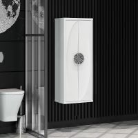 Товар: Шкаф пенал Opadiris Ибица 45 00-00007284 подвесной Белый глянцевый Хром - фото 2 Шкаф пенал Opadiris Ибица 45 00-00007284 подвесной Белый глянцевый Хром — фото 2, Мебель для ванной