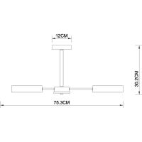 Люстра Artelamp Brussels Светлое дерево Черная арт-A8030PL-8BK — фото 6, Люстры