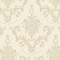Обои Bernardo Bartalucci Palazzo 5047-2 Винил на флизелине (1,06*10,05) Бежевый, Дамаск — фото 1, Обои для стен