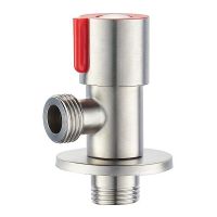 Запорный вентиль Ростовская Мануфактура Сантехники SUS124KR-1/2*3/4 угловой Нержавеющая сталь — фото 1, Комплектующие для душевого оборудования