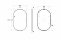Товар: Зеркало Art&Max Bari AM-Bar-700-1100-DS-F с подсветкой с сенсорным выключателем Графит матовый - фото 5 Зеркало Art&Max Bari AM-Bar-700-1100-DS-F с подсветкой с сенсорным выключателем Графит матовый — фото 5, Мебель для ванной