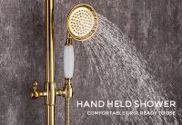 Душевая система Gappo G89-6 G2489-6 Золото — фото 15, Душевые стойки