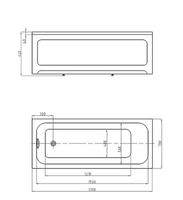Акриловая ванна Aquatek Eco-friendly Мия 170x70 MIY170-0000004 без панелей, каркаса и слив-перелива — фото 5, Акриловые ванны