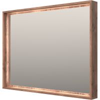 Зеркало Brevita Dallas 105 DAL-02105-074 с подсветкой Дуб Галифакс олово с сенсорным выключателем — фото 1, Мебель для ванной