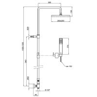 Товар: Душевая система Webert Comfort AC0675015PVC Хром - фото 6 Душевая система Webert Comfort AC0675015PVC Хром — фото 6, Душевые стойки