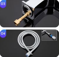 Смеситель для раковины Gappo G07 G1207 с гигиеническим душем Хром — фото 3, Смесители