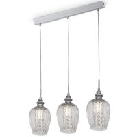 Подвесной светильник Maytoni Pendant Blues MOD044-PL-03-N Прозрачный Никель — фото 1, Подвесные светильники