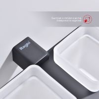 Стакан для зубных щеток Raglo R301.08.06 двойной Черный матовый — фото 4, Мыльницы