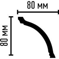 Карниз Decomaster 95022 2400x80x80 мм — фото 2, Карнизы