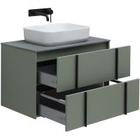 Тумба под раковину Allen Brau Reality 80 1.32005.CGM подвесная Олива матовая — фото 11, Мебель для ванной