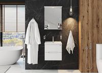 Тумба под раковину Onika Айленд 50.13 105021 подвесная Белая — фото 4, Мебель для ванной