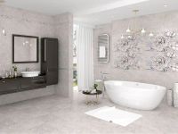 Керамическое панно Керлайф Delicato Bouquet Perla 63х126 см — фото 2, Керамическая плитка