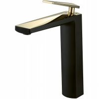 Смеситель для раковины Boheme Venturo 382-b Черный Золото — фото 1, Смесители