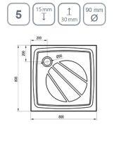 Товар: Душевой поддон из искусственного камня Ravak Perseus Pro 80х80 XA034401010WM Белый матовый - фото 5 Душевой поддон из искусственного камня Ravak Perseus Pro 80х80 XA034401010WM Белый матовый — фото 5, Душевые поддоны