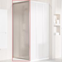 Душевая стенка Ravak Supernova APSS-80 94040UR211 профиль Сатин витраж пластик Pearl — фото 1, Боковые стенки