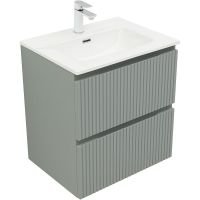 Тумба под раковину Aquanet Джейн 60 335432 подвесная Мисти грин — фото 2, Тумбы под раковину