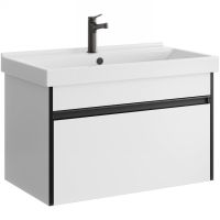 Тумба под раковину Aqwella Urban 80 URB0108W подвесная Белая — фото 1, Тумбы под раковину