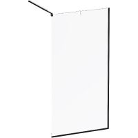 Душевая перегородка AM.PM Func 100 W84WI-100-F1-BTE профиль Черный стекло прозрачное — фото 2, Душевые перегородки