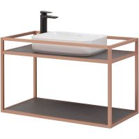 Консоль под раковину Allen Brau Liberty 90 1.33003.60 Медь браш — фото 4, Мебель для ванной