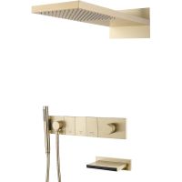 Душевая система Boheme Zodiac 132-2-G Золото — фото 1, Душевое оборудование. Душевая программа