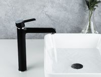 Товар: Смеситель для раковины Gappo G03-6 G1003-16 Черный матовый Хром - фото 8 Смеситель для раковины Gappo G03-6 G1003-16 Черный матовый Хром — фото 8, Смесители