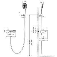 Смеситель для ванны Timo Helmi 4024/03Y Черный — фото 3, Смеситель для ванны