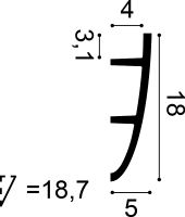 Профиль для скрытого освещения Orac Decor 2000x180x50 мм арт-C374 — фото 2, Карнизы