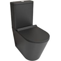 Унитаз компакт beWash Aldo BKBWT101670 Черный матовый с бачком и сиденьем Микролифт — фото 1, Унитазы