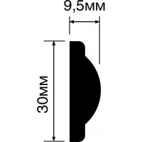 Молдинг HIWOOD 2000x30x9,5 мм арт-D1030 — фото 2, Молдинги
