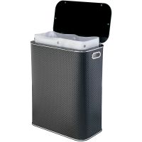 Товар: Корзина для белья Geralis PBH-Bb Punto Черная, кант Хром, стандартная - фото 3 Корзина для белья Geralis PBH-Bb Punto Черная, кант Хром, стандартная — фото 3, Корзины для белья