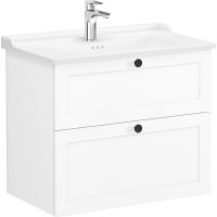 Тумба с раковиной Vitra Root Classic 80 68869 подвесная Белая матовая — фото 1, Тумбы с раковиной