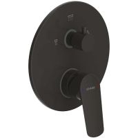 Смеситель для душа Bravat Rhein PB8429564BW-3-ENG Черный матовый — фото 1, Смеситель для душа