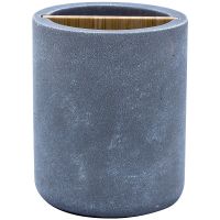 Стакан для зубных щеток Ridder Cement 2240207 Серый — фото 1, Стаканы для зубных щеток