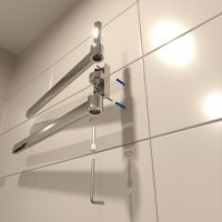 Полотенцедержатель Altasan Лотос ЛТ61Х двойной поворотный Хром — фото 4, Полотенцедержатели