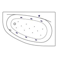 Товар: Акриловая ванна Excellent Kameleon 170x110 R WAEX.KMP17.RELAX.CR с гидромассажем - фото 7 Акриловая ванна Excellent Kameleon 170x110 R WAEX.KMP17.RELAX.CR с гидромассажем — фото 7, Ванны