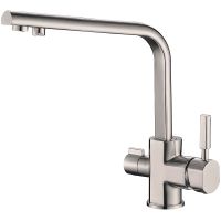 Смеситель для кухни ZorG Steel Hammer SH 909 SATIN Сатин — фото 1, Смесители