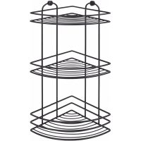 Полка корзина Tekno-tel BK023B угловая Черная — фото 1, Полки для ванной и душа