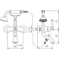 Товар: Смеситель для ванны Cezares Margot MARGOT-VDM-03/24-M Золото 24 карат - фото 2 Смеситель для ванны Cezares Margot MARGOT-VDM-03/24-M Золото 24 карат — фото 2, Смеситель для ванны
